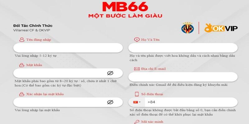 Các bước đăng ký MB66 hiệu quả